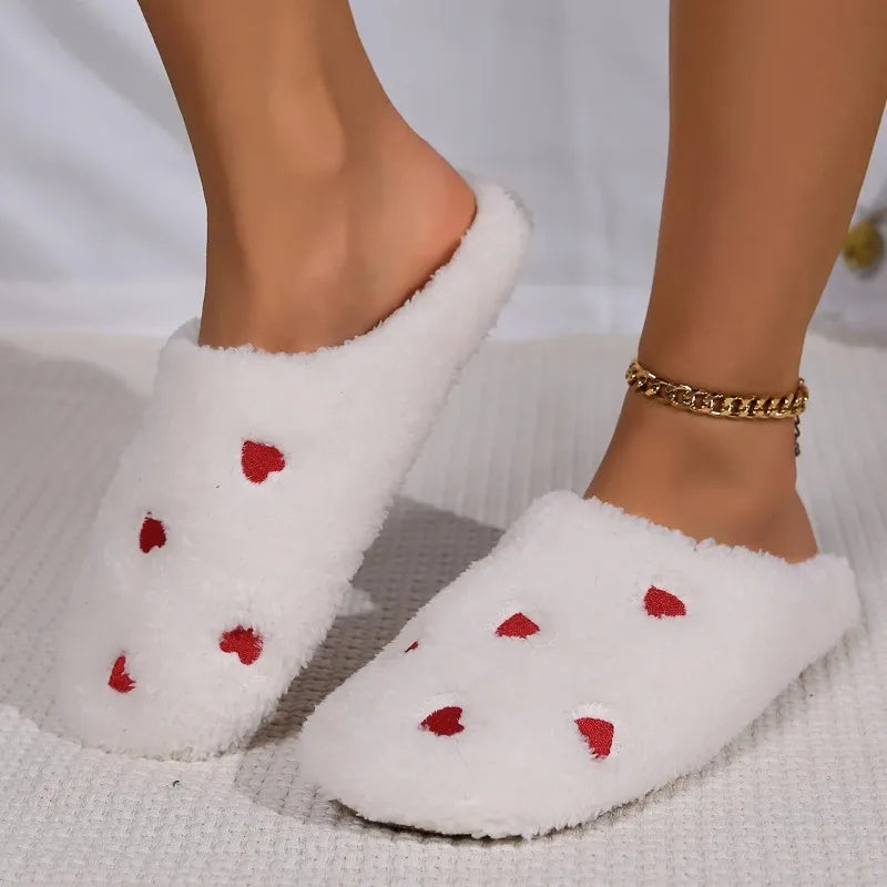 Heart-Shaped Slippers