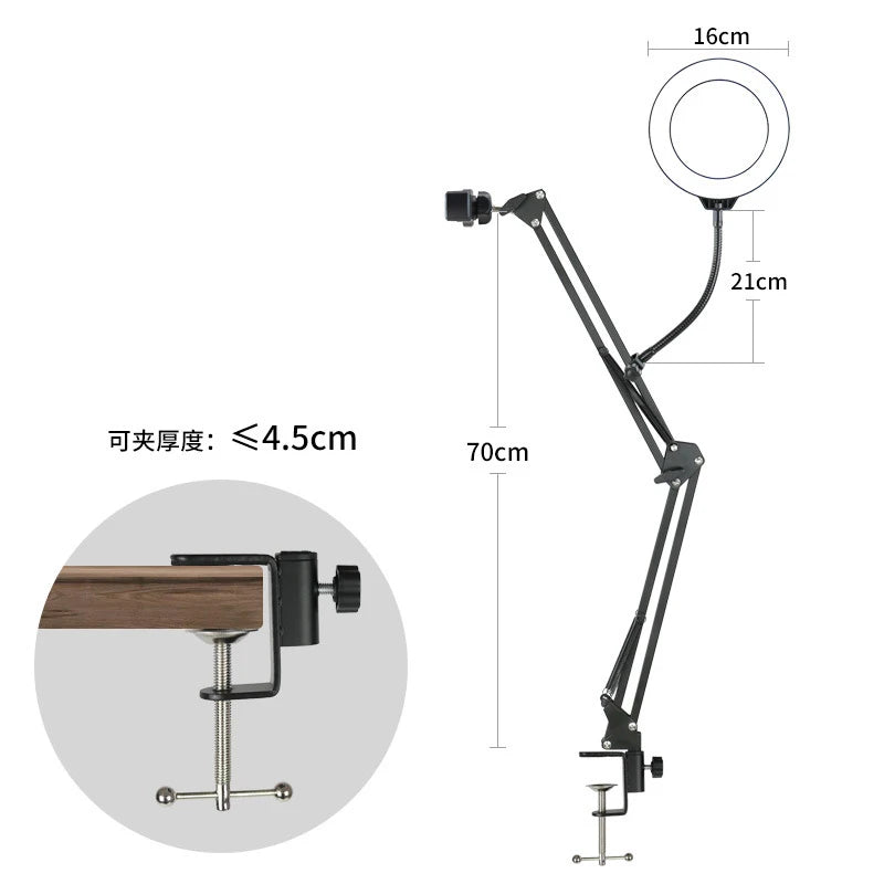 Overhead Tripod with Ring Light