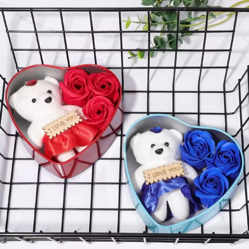 Rose & Bear in a Box