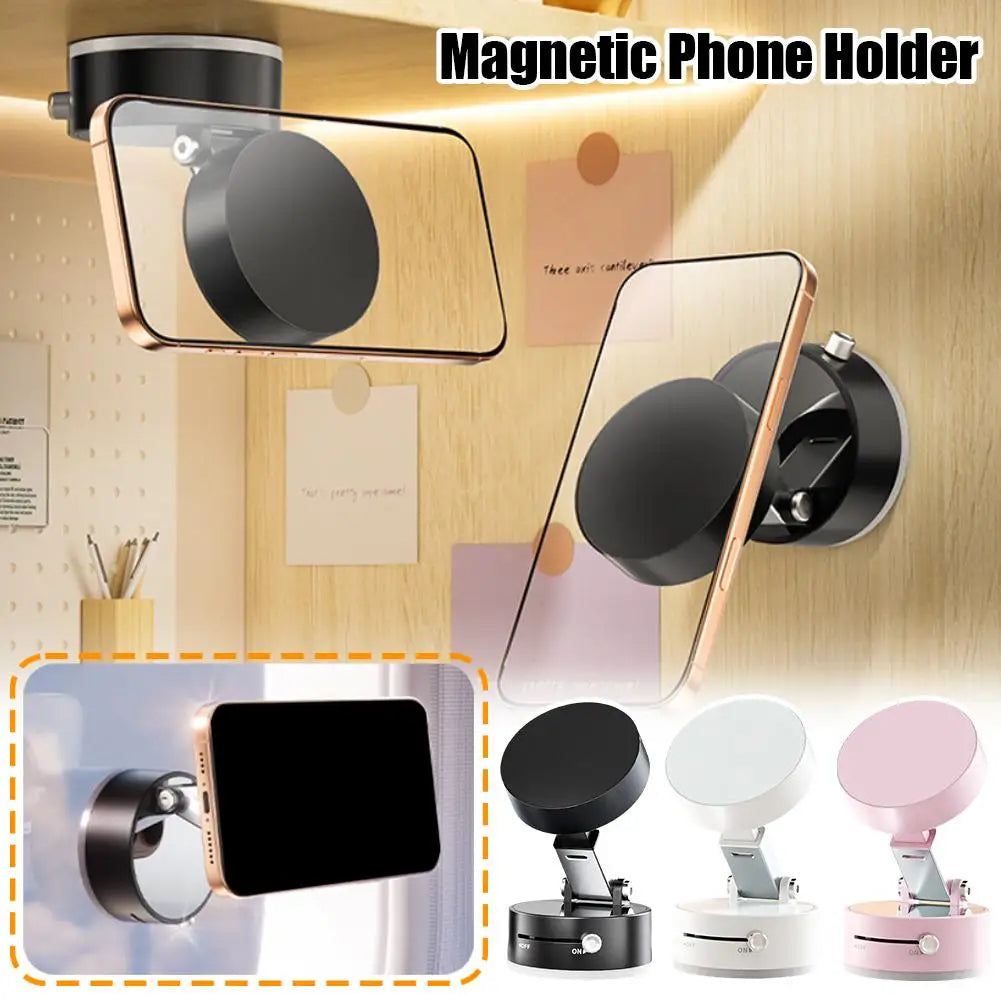 The VacuMount - Vacuum Holding Magnetic Phone Holder